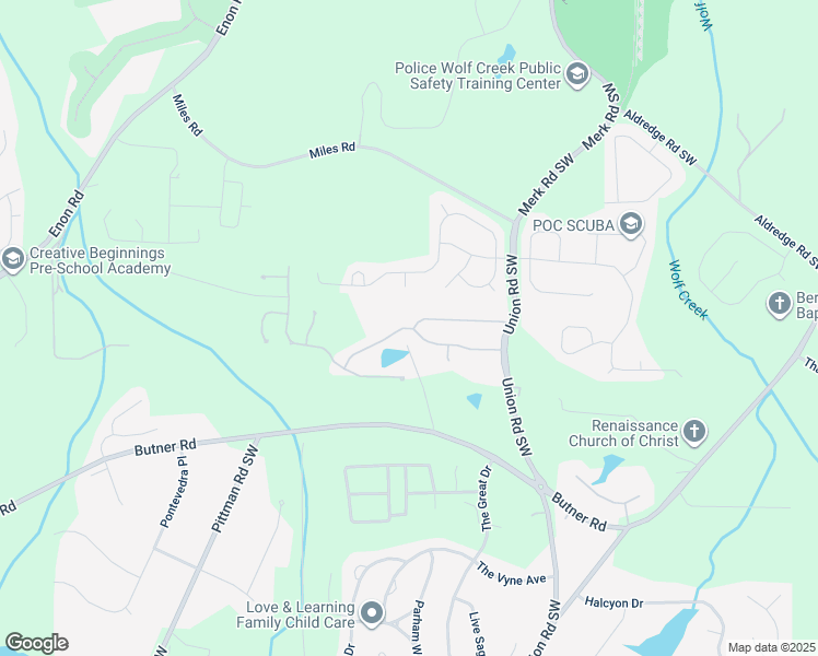 map of restaurants, bars, coffee shops, grocery stores, and more near 5471 Bighorn Pass in Atlanta