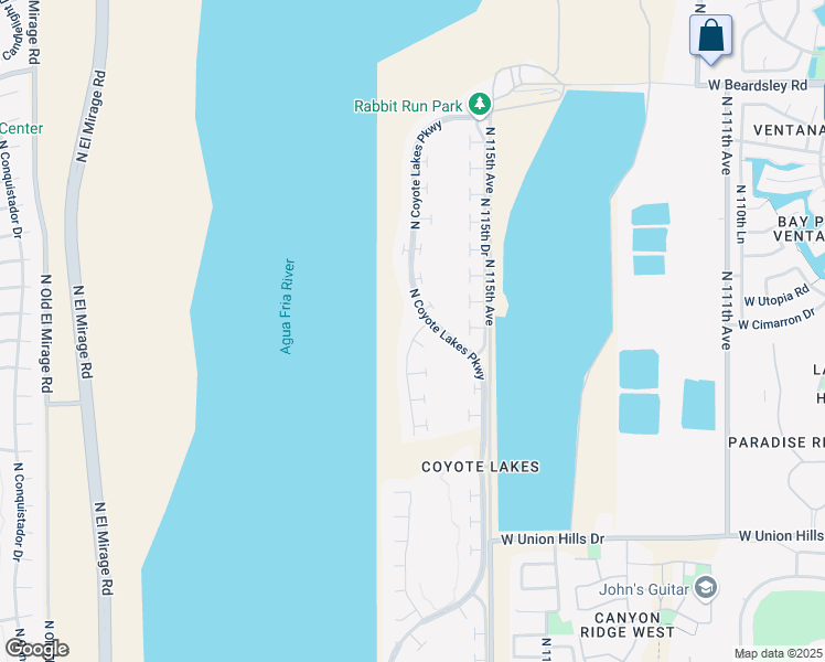 map of restaurants, bars, coffee shops, grocery stores, and more near 19185 North 116th Lane in Surprise