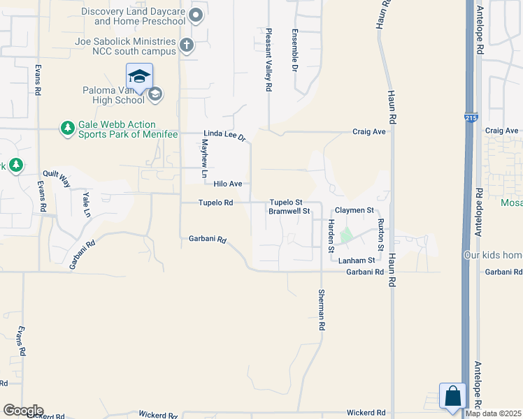 map of restaurants, bars, coffee shops, grocery stores, and more near in Menifee