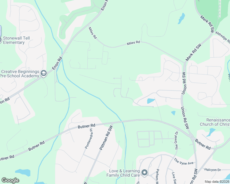 map of restaurants, bars, coffee shops, grocery stores, and more near 460 Canyon Way Southwest in Atlanta