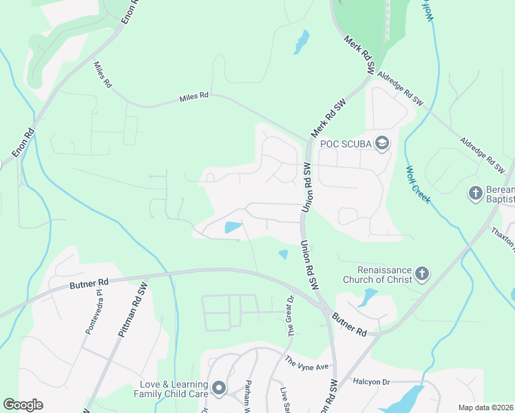 map of restaurants, bars, coffee shops, grocery stores, and more near 225 Alamosa Path Southwest in Atlanta