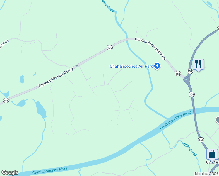 map of restaurants, bars, coffee shops, grocery stores, and more near 3370 Trevi Trail in Douglasville