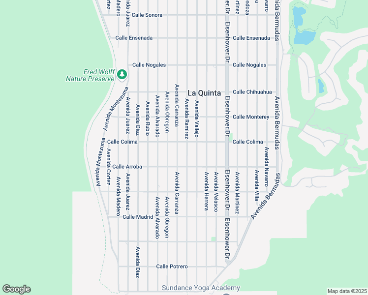 map of restaurants, bars, coffee shops, grocery stores, and more near 53545 Avenue Ramirez in La Quinta