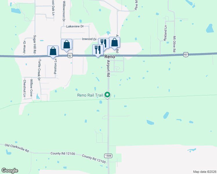 map of restaurants, bars, coffee shops, grocery stores, and more near 272 Airport Road in Reno