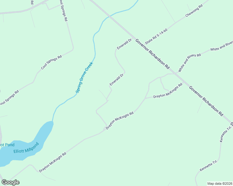 map of restaurants, bars, coffee shops, grocery stores, and more near 1280 Emerald Drive in Pinewood
