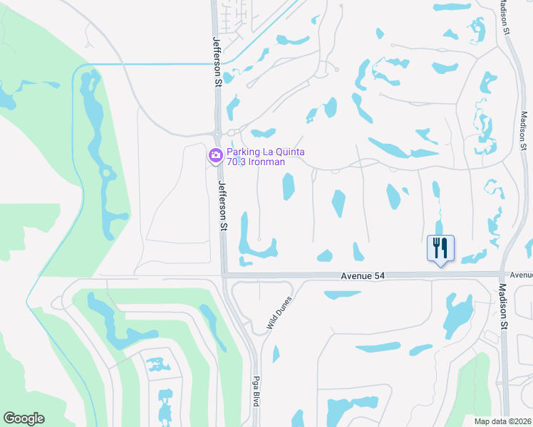 map of restaurants, bars, coffee shops, grocery stores, and more near 53584 Via Palacio in La Quinta