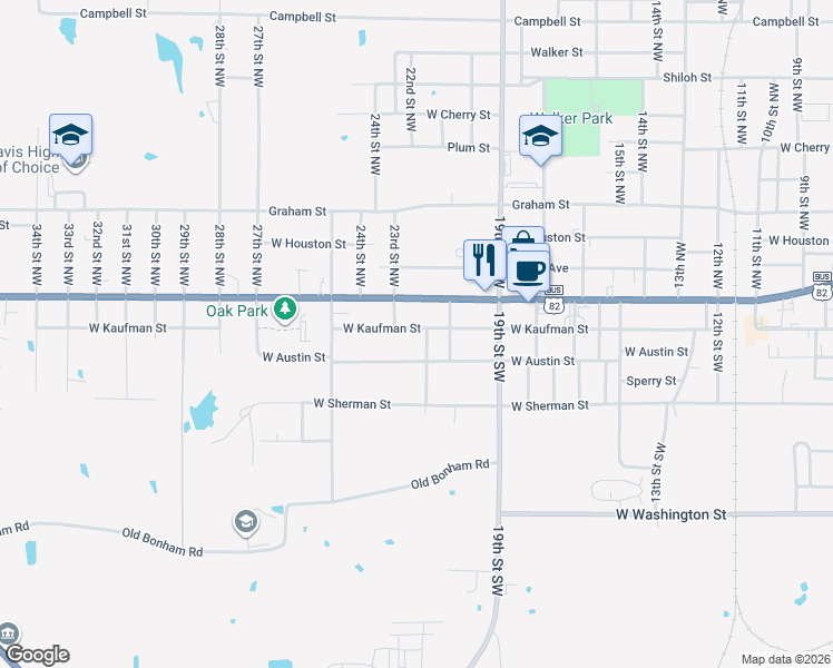 map of restaurants, bars, coffee shops, grocery stores, and more near 2218 West Kaufman Street in Paris
