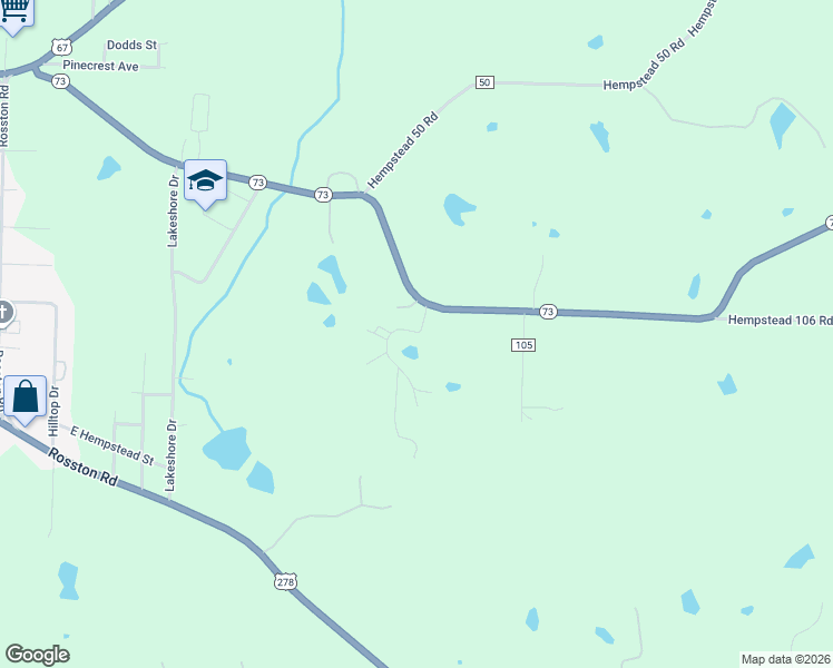 map of restaurants, bars, coffee shops, grocery stores, and more near Wildwood Lane in Hope