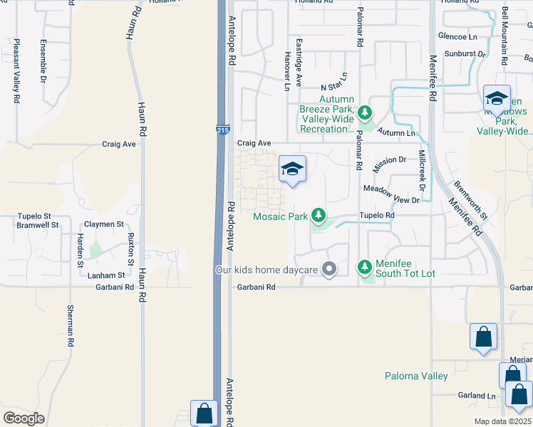 map of restaurants, bars, coffee shops, grocery stores, and more near 31749 Willowood Way in Menifee