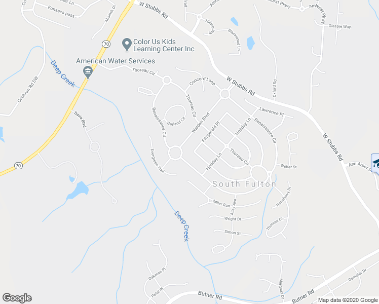 map of restaurants, bars, coffee shops, grocery stores, and more near 370 Fitzgerald Place in College Park