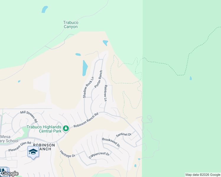 map of restaurants, bars, coffee shops, grocery stores, and more near 20841 Mayfair Drive in Trabuco Canyon
