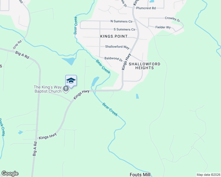 map of restaurants, bars, coffee shops, grocery stores, and more near 5373 Kings Highway in Douglasville