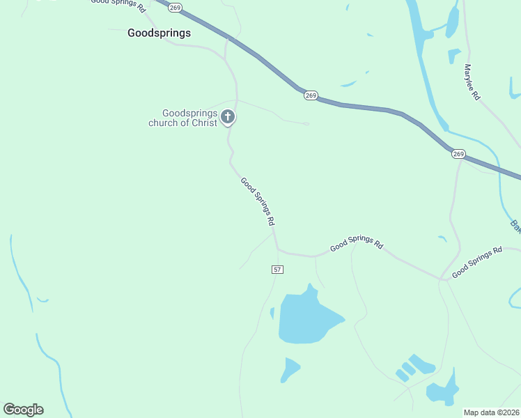 map of restaurants, bars, coffee shops, grocery stores, and more near 1726 Goodsprings Road in Parrish