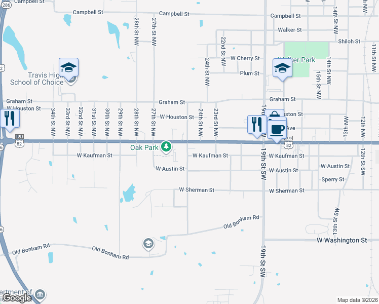 map of restaurants, bars, coffee shops, grocery stores, and more near 2448 W Kaufman St in Paris