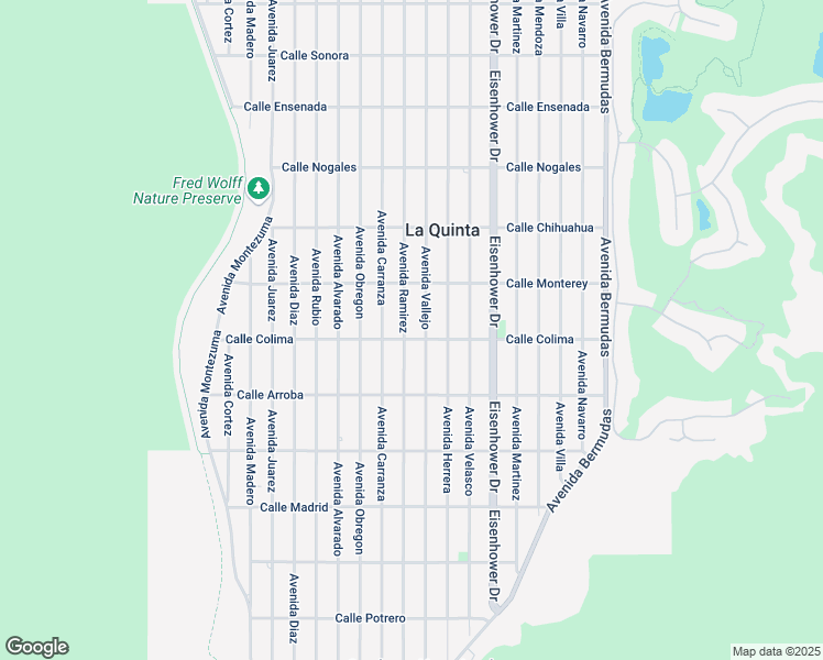 map of restaurants, bars, coffee shops, grocery stores, and more near 53470 Avenue Ramirez in La Quinta