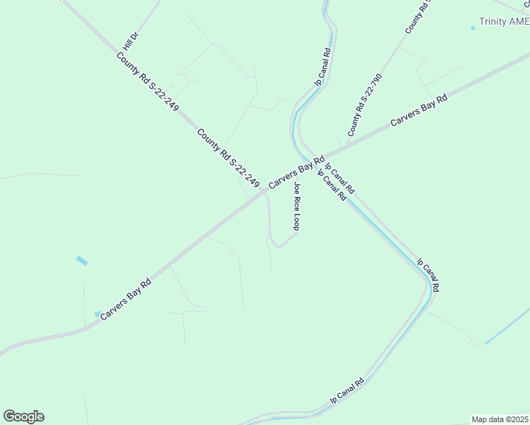 map of restaurants, bars, coffee shops, grocery stores, and more near 10144 Carvers Bay Road in Hemingway