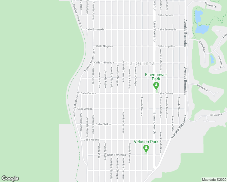 map of restaurants, bars, coffee shops, grocery stores, and more near 53470 Avenue Alvarado in La Quinta