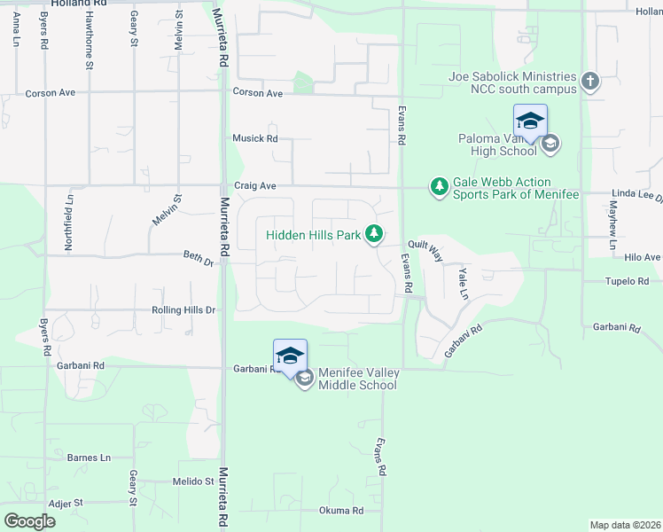 map of restaurants, bars, coffee shops, grocery stores, and more near 31827 Ives Court in Menifee