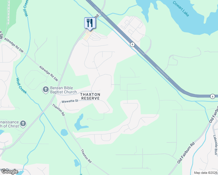 map of restaurants, bars, coffee shops, grocery stores, and more near 3486 Umatilla Lane in Atlanta