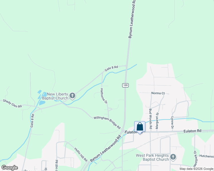 map of restaurants, bars, coffee shops, grocery stores, and more near 220 Gate 8 Road in Anniston
