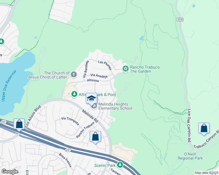 map of restaurants, bars, coffee shops, grocery stores, and more near 17 Colorido in Rancho Santa Margarita