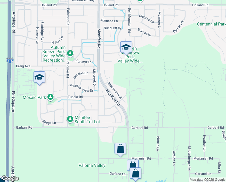 map of restaurants, bars, coffee shops, grocery stores, and more near 31739 Brentworth Street in Menifee