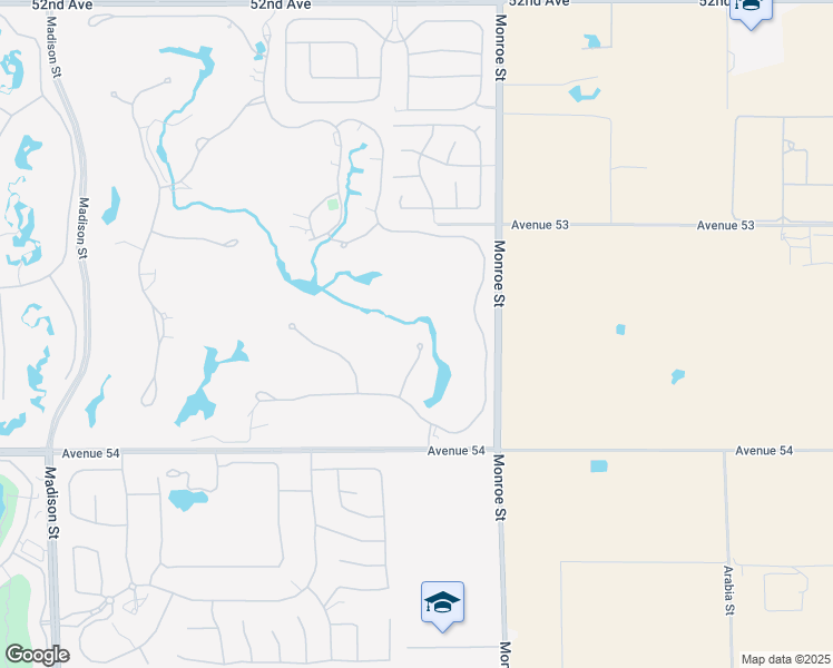 map of restaurants, bars, coffee shops, grocery stores, and more near 53475 Pike Place in La Quinta