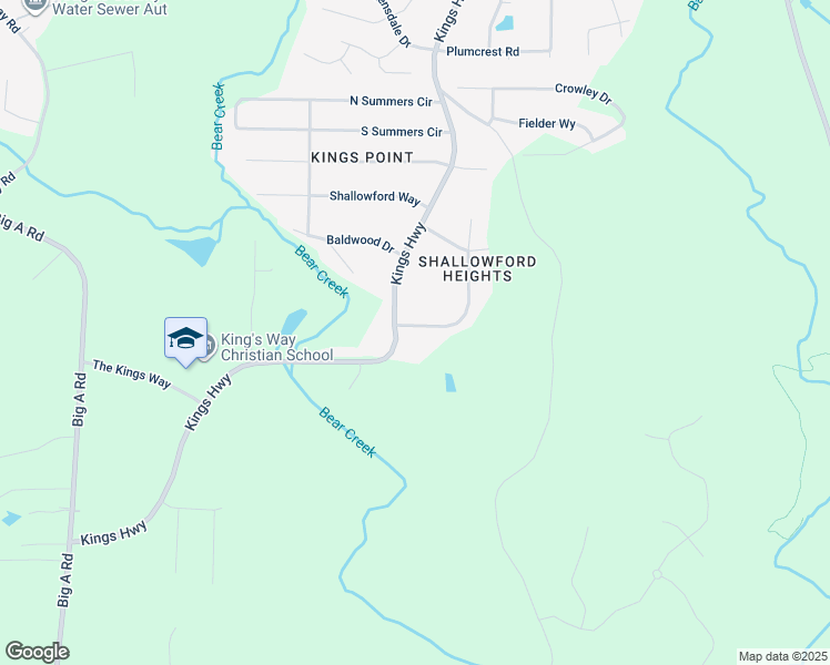 map of restaurants, bars, coffee shops, grocery stores, and more near 5350 Kings Highway in Douglasville