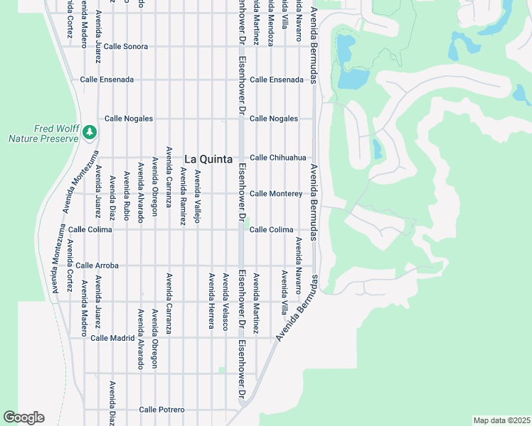 map of restaurants, bars, coffee shops, grocery stores, and more near 53385 Avenue Mendoza in La Quinta