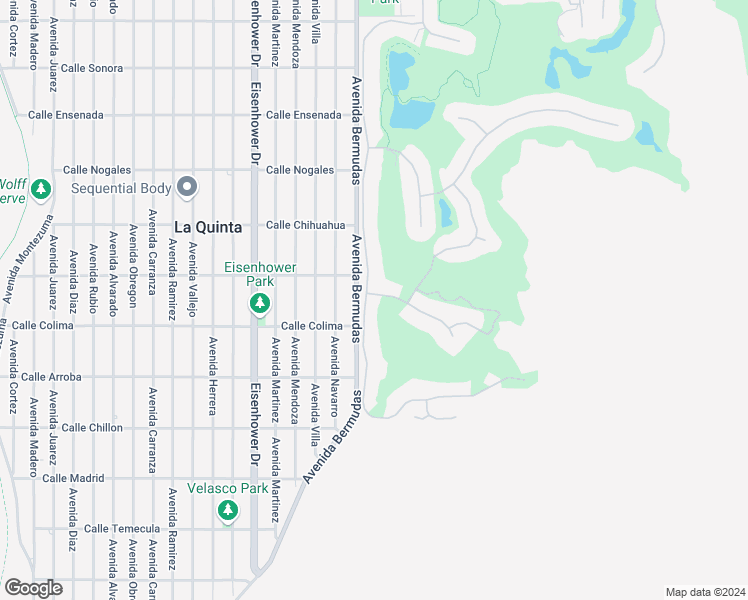 map of restaurants, bars, coffee shops, grocery stores, and more near 53240 Del Gato Drive in La Quinta