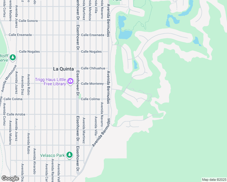 map of restaurants, bars, coffee shops, grocery stores, and more near 53180 Del Gato Drive in La Quinta