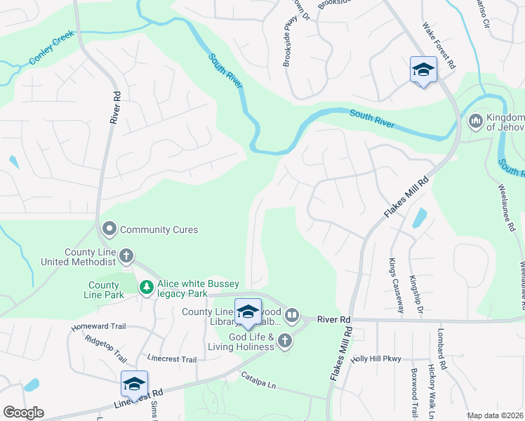 map of restaurants, bars, coffee shops, grocery stores, and more near 4072 Bosenberry Way in Ellenwood