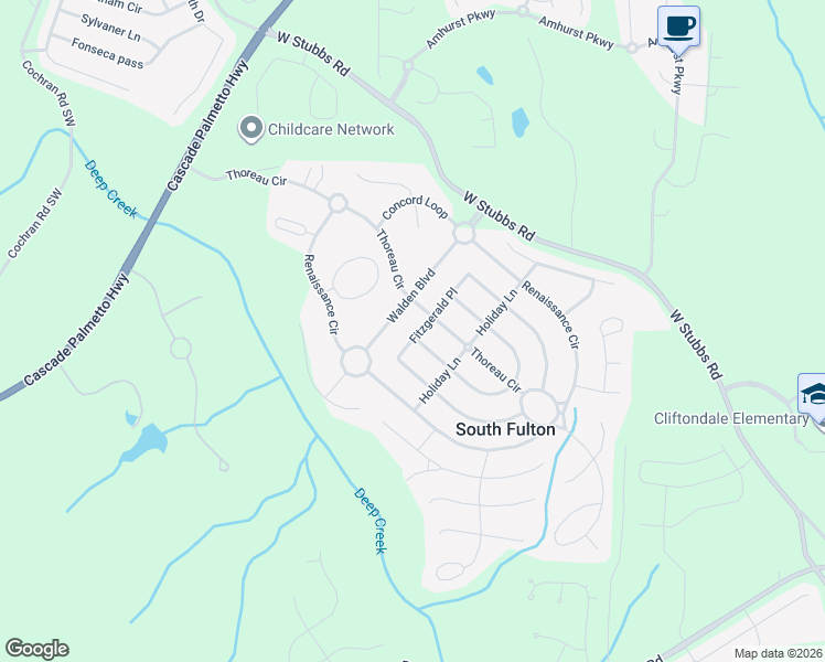 map of restaurants, bars, coffee shops, grocery stores, and more near 430 Fitzgerald Place in Atlanta