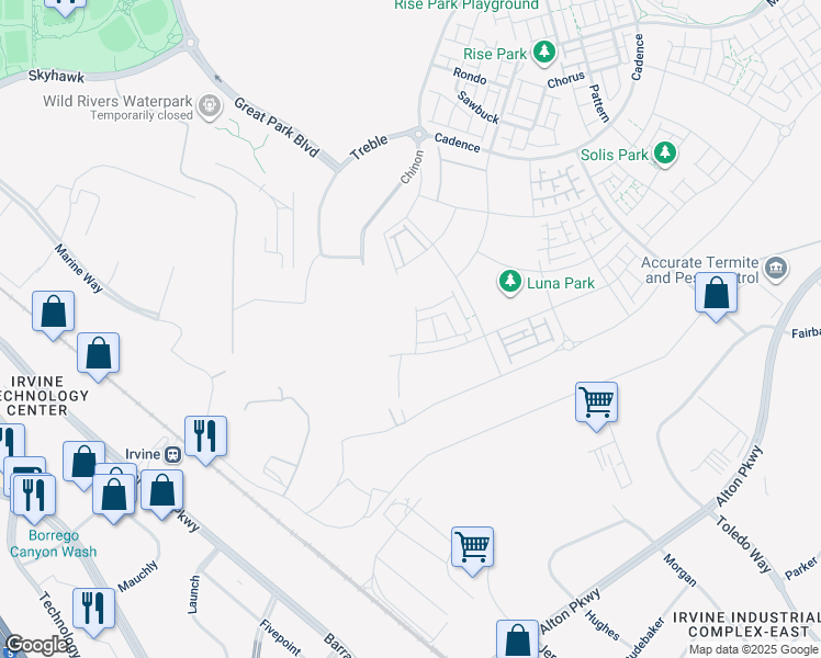 map of restaurants, bars, coffee shops, grocery stores, and more near 6 Jenner in Irvine