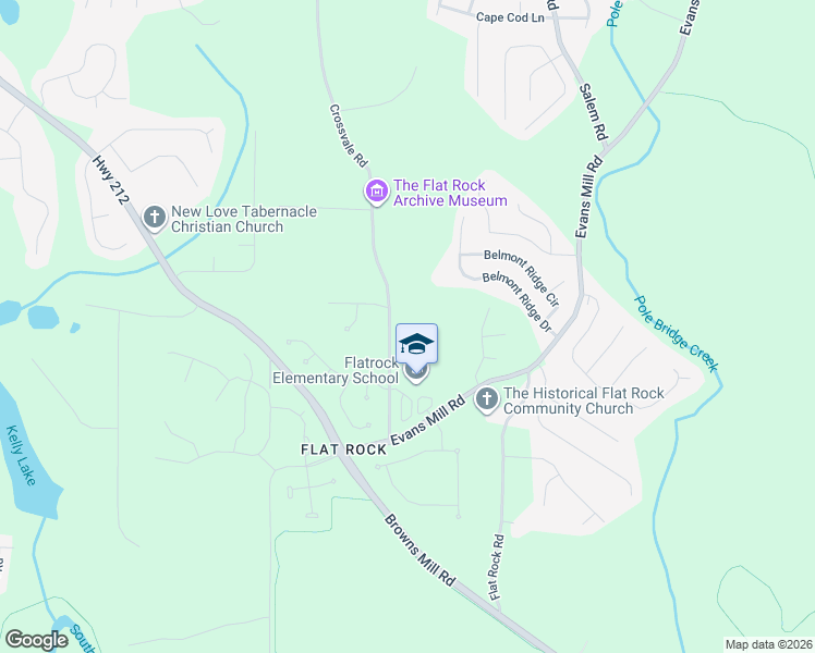 map of restaurants, bars, coffee shops, grocery stores, and more near 4068 Crossvale Road in Stonecrest