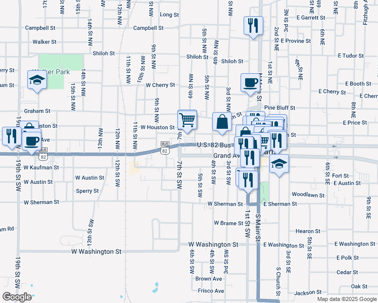 map of restaurants, bars, coffee shops, grocery stores, and more near 637 Bonham Street in Paris