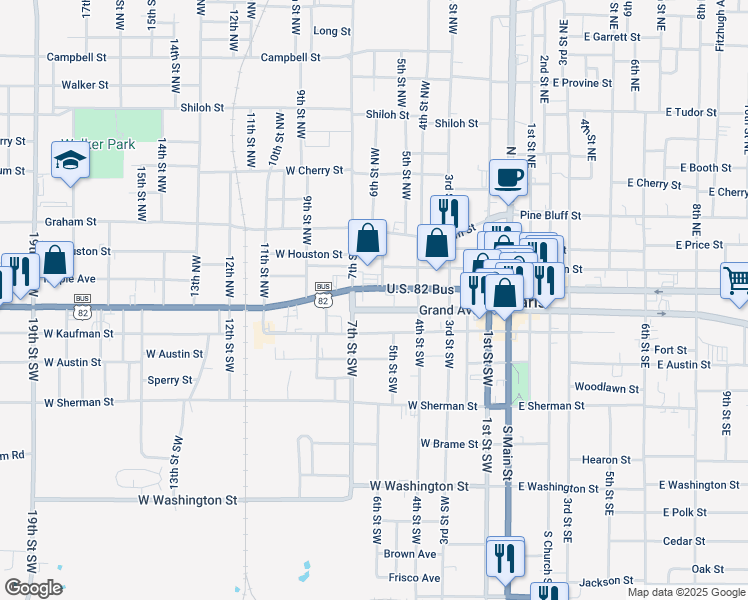 map of restaurants, bars, coffee shops, grocery stores, and more near 637 Bonham Street in Paris