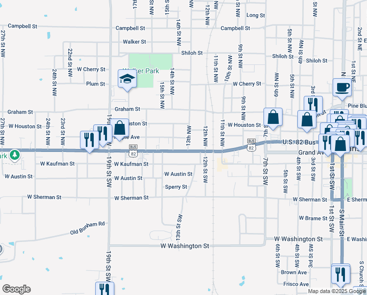 map of restaurants, bars, coffee shops, grocery stores, and more near 56 13th Northwest in Paris