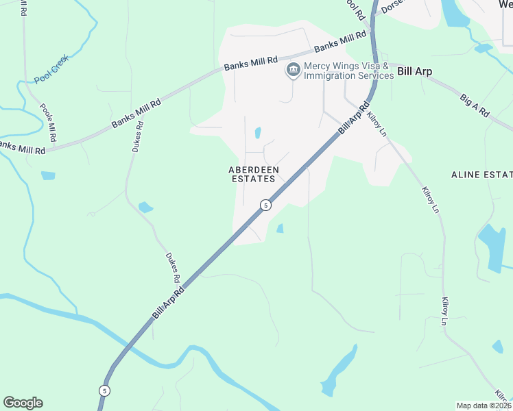 map of restaurants, bars, coffee shops, grocery stores, and more near 5311 Georgia 5 in Douglasville