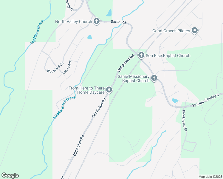map of restaurants, bars, coffee shops, grocery stores, and more near 7345 Old Acton Road in Moody