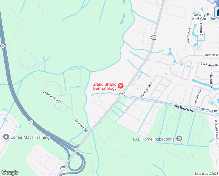 map of restaurants, bars, coffee shops, grocery stores, and more near 220 Portsmith Drive in Myrtle Beach