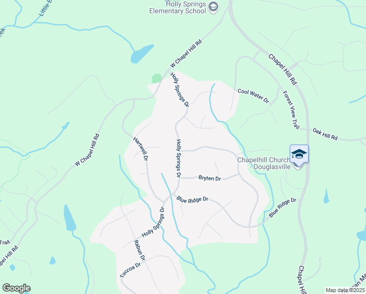 map of restaurants, bars, coffee shops, grocery stores, and more near 4558 Bronte Lane in Douglasville