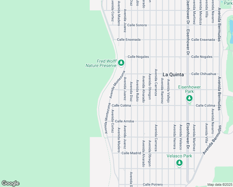 map of restaurants, bars, coffee shops, grocery stores, and more near 53305 Avenue Madero in La Quinta