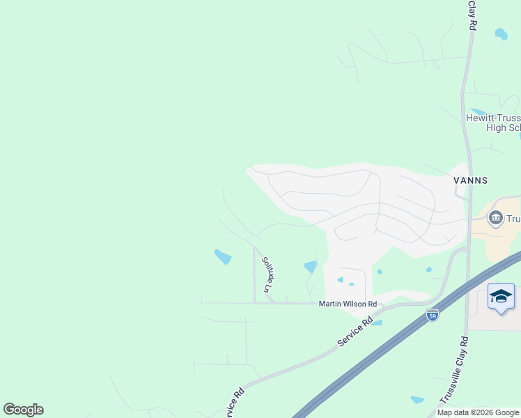 map of restaurants, bars, coffee shops, grocery stores, and more near 4251 Solitude Lane in Trussville