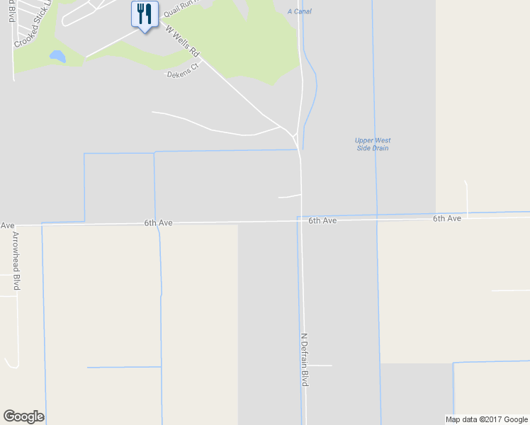 map of restaurants, bars, coffee shops, grocery stores, and more near 2901 North Defrain Boulevard in Blythe