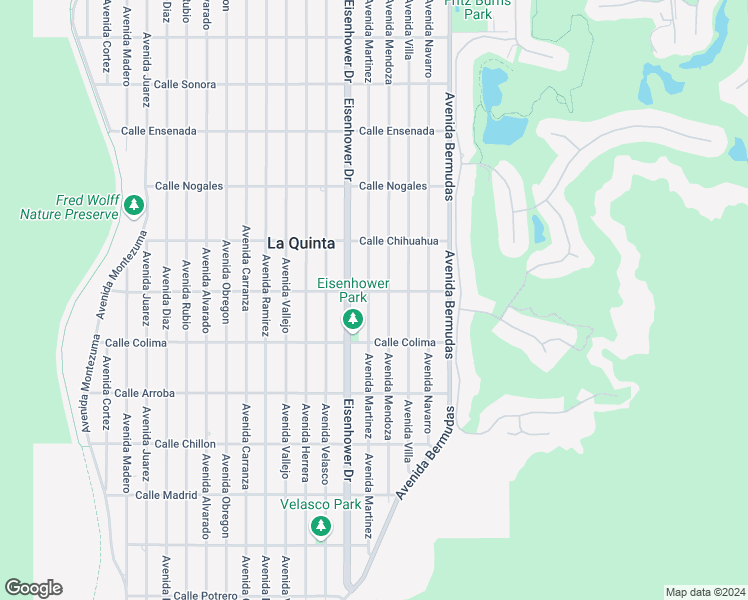 map of restaurants, bars, coffee shops, grocery stores, and more near 53280 Avenue Martinez in La Quinta