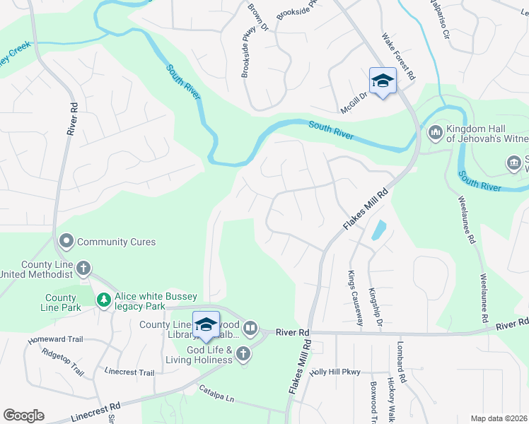 map of restaurants, bars, coffee shops, grocery stores, and more near 3851 Natalie Way in Ellenwood