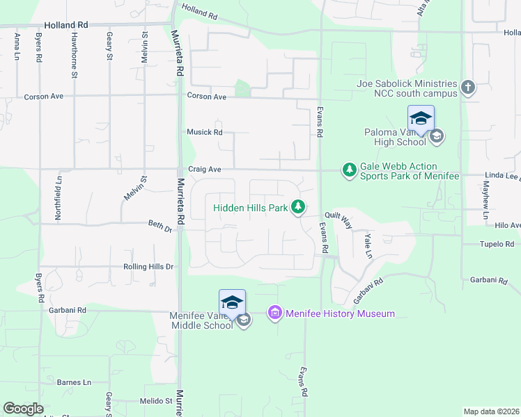 map of restaurants, bars, coffee shops, grocery stores, and more near 31621 Greenwich Court in Menifee