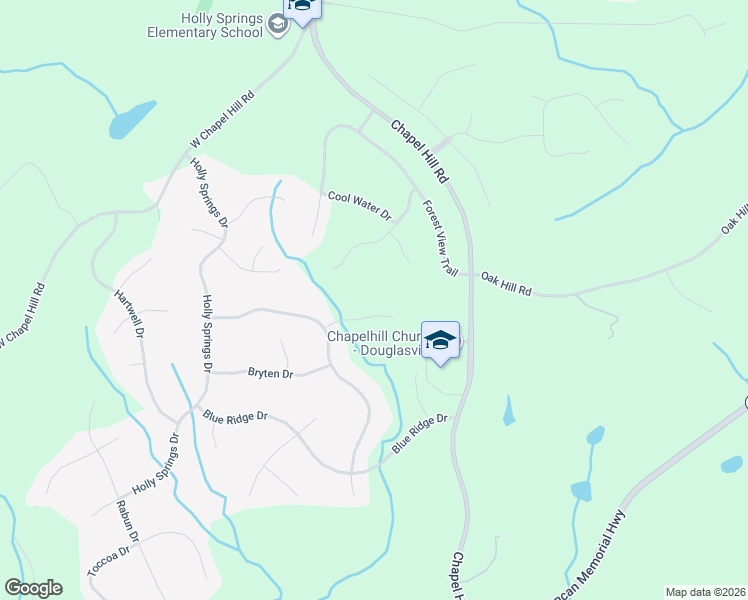 map of restaurants, bars, coffee shops, grocery stores, and more near 4336 Avary Place in Douglasville