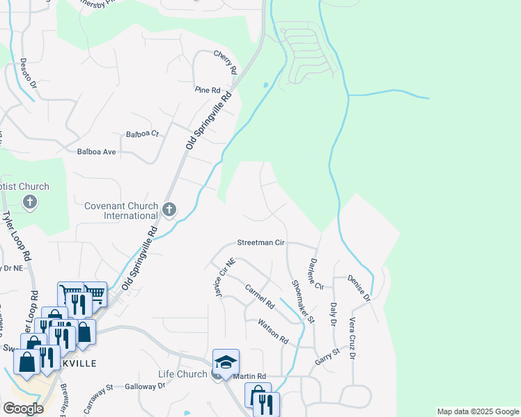 map of restaurants, bars, coffee shops, grocery stores, and more near 2724 Shoemaker St in Birmingham